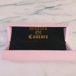 Juicy Couture heart shaped eyeglass case